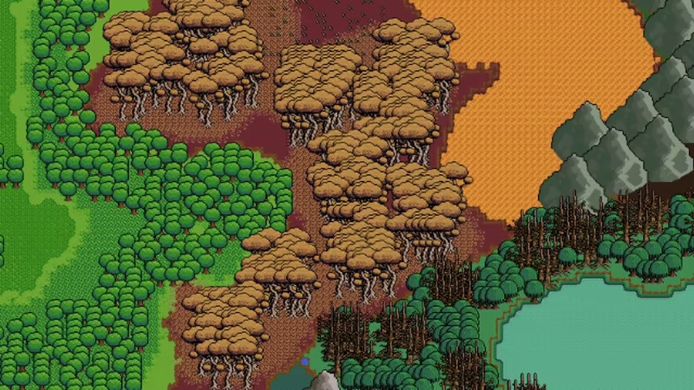 Fantasy World Manager world overview at map zoom
