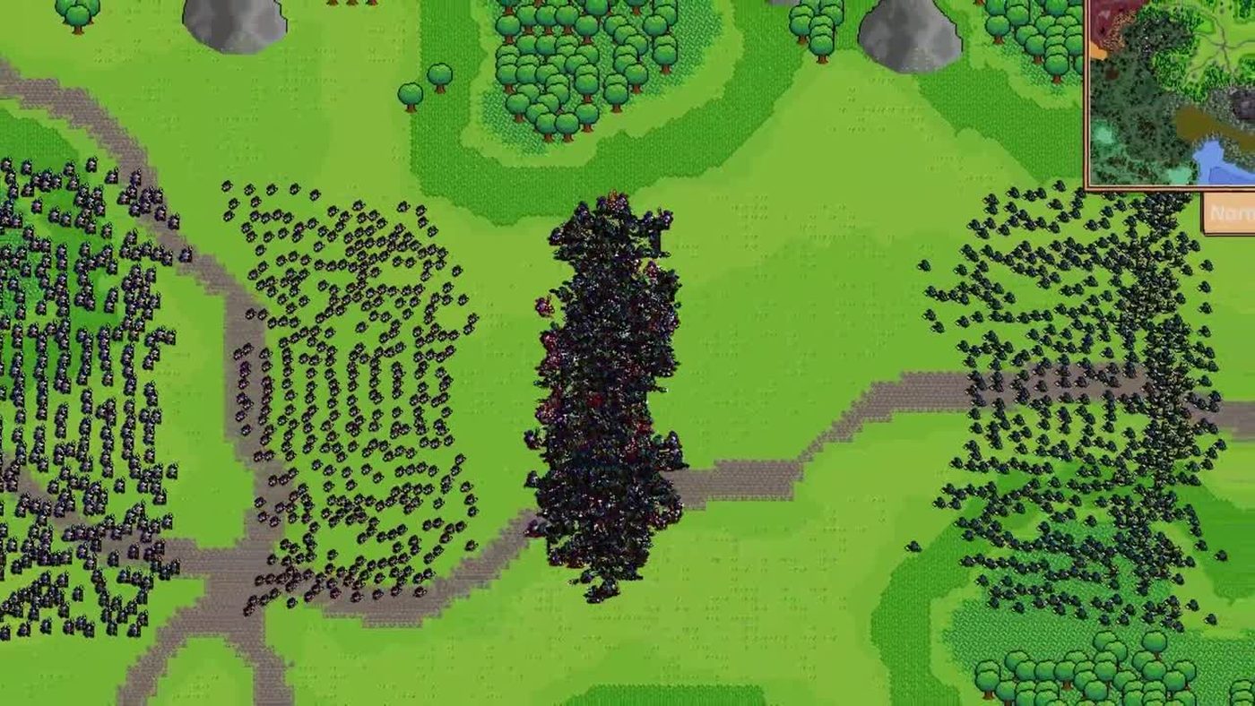 Fantasy World Manager terrain painted in the world editor